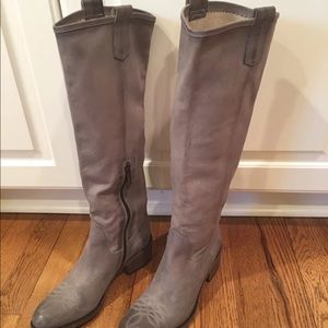 Italian Tremp distress leather knee high boots 5